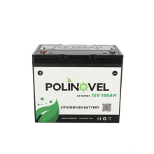 Polinovel AF Reliable 12v 100ah Lifepo4 Lithium Battery For RV Marine Solar Camper Van